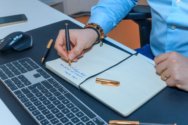 Hörner Legno Gold Set - Tintenroller Kugelschreiber Füllfederhalter