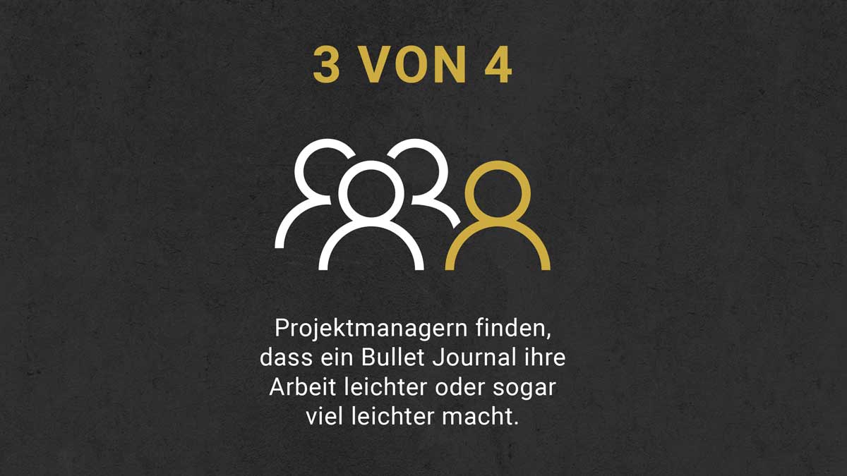 Drei von vier Projektmanager