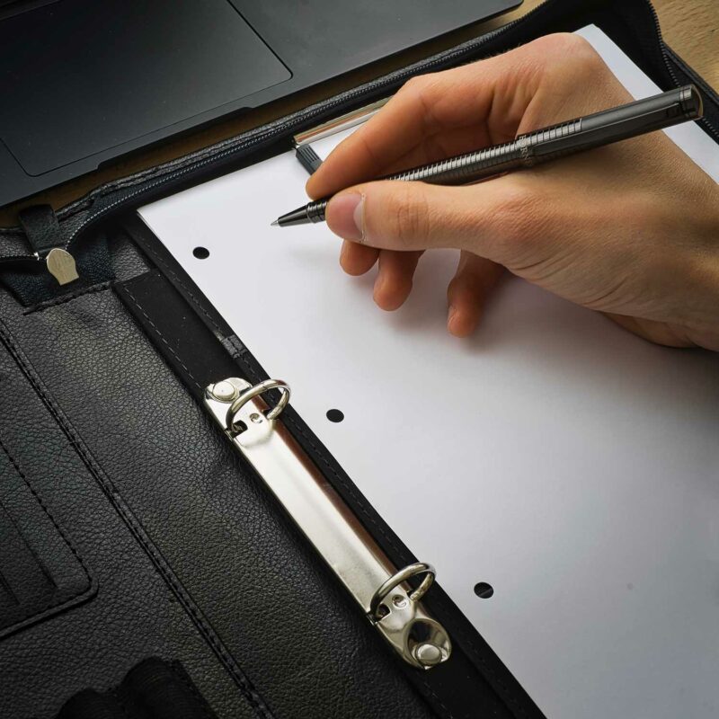 Hörner Fortress Tintenroller I Guter Rollerball aus Metall I Leichtes Schreiben I inkl. Clip und Geschenkbox