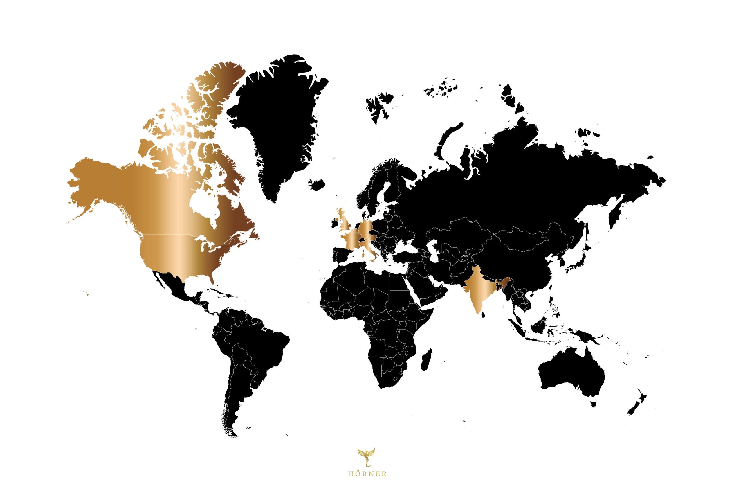 Hörner — Weltkarte