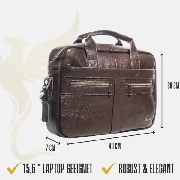 Dresden Cognac Laptoptasche I 15,6 Zoll Laptop