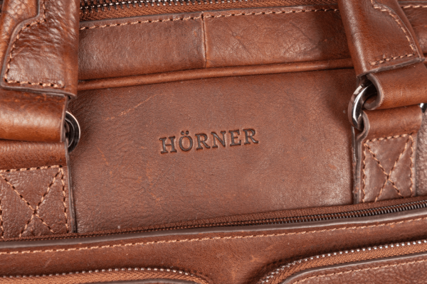 Hamburg Laptoptasche Leder Cognac