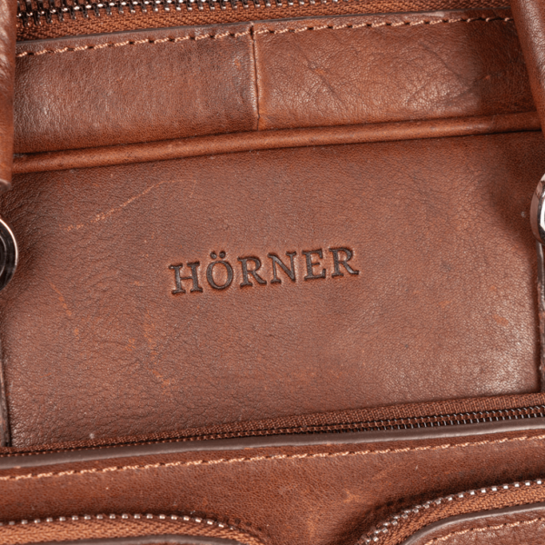 Hamburg Laptoptasche Leder Cognac