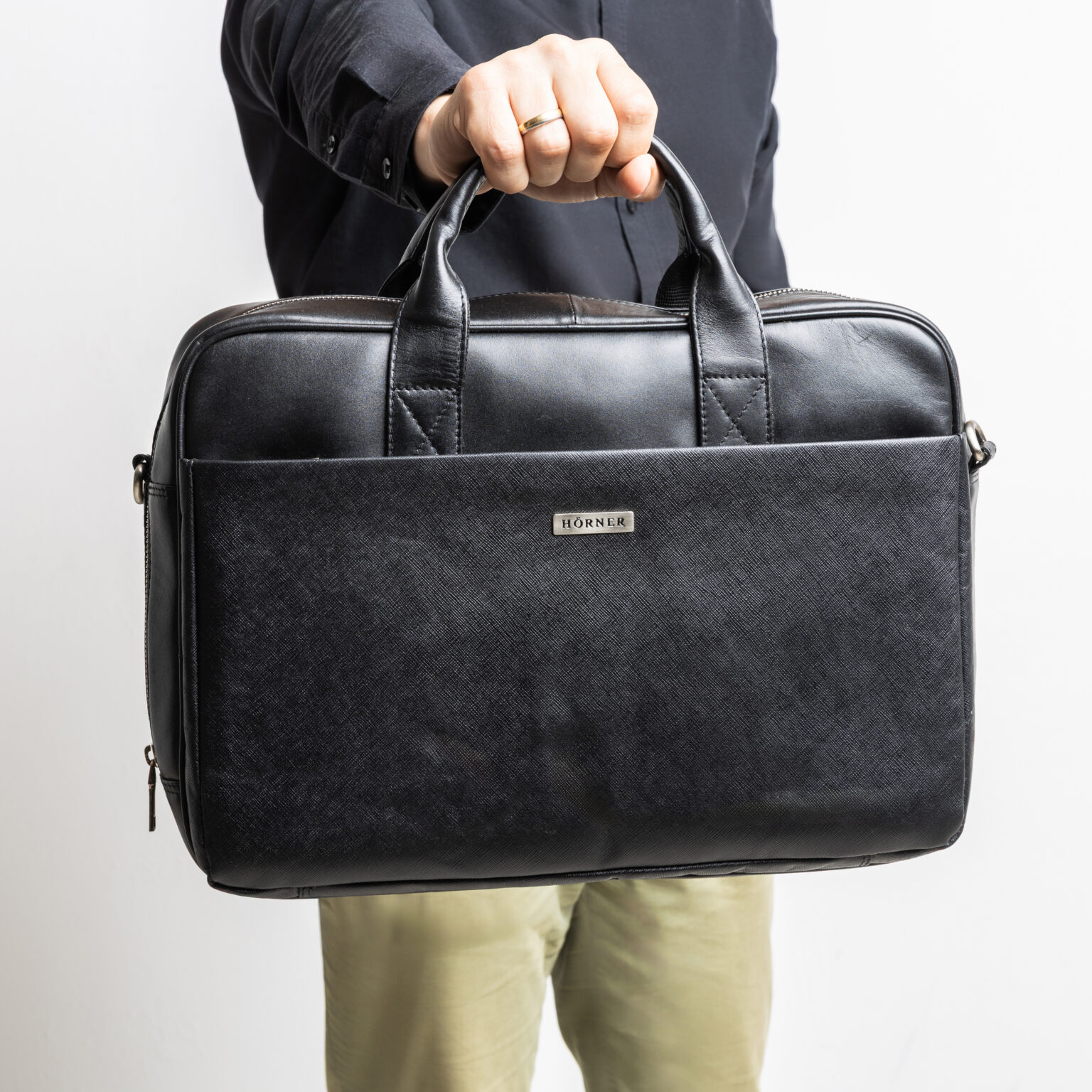HÖRNER Kiel Businesstasche in Schwarz für den professionellen Alltag