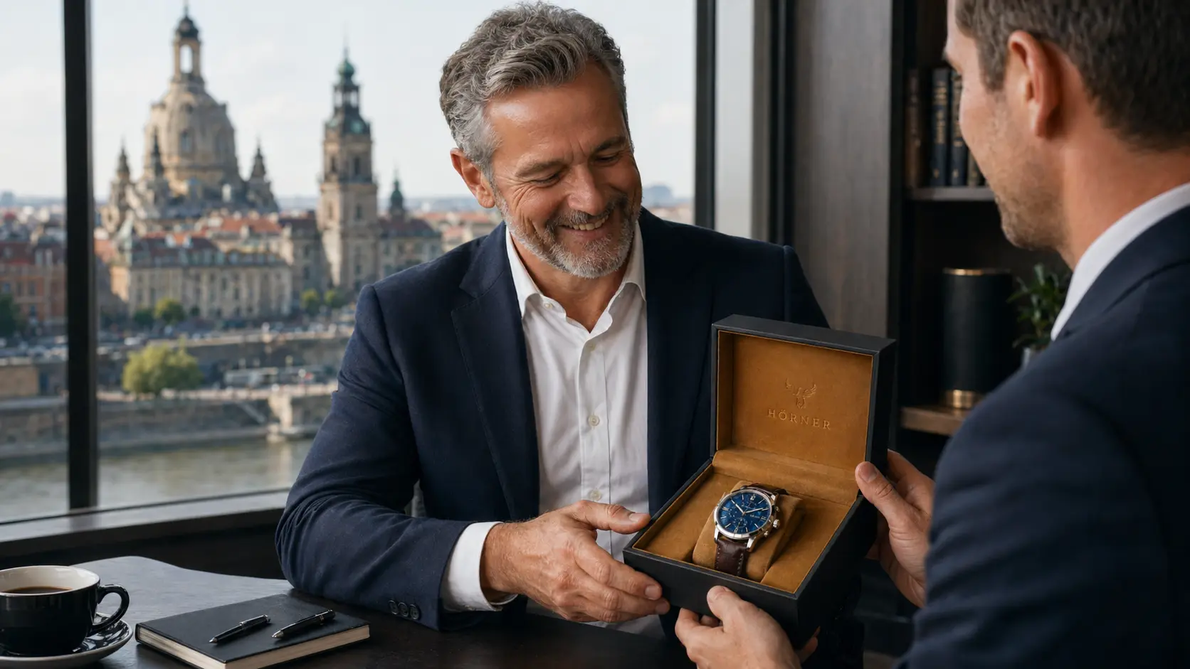 Premium-Geschenk zum 60. Geburtstag: Hörner Schreibgerät und Lederaccessoires